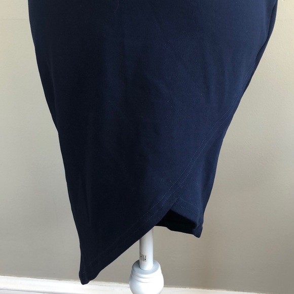 Missguided blue off shoulder dress - Picture 3 of 8